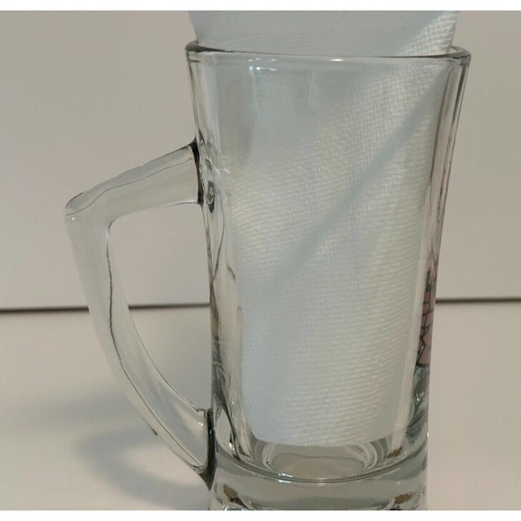 DISNEY Mickey Mouse VINTAGE Glass Mug Stein w/ Handle Excellent Graphics - Picture 7 of 12